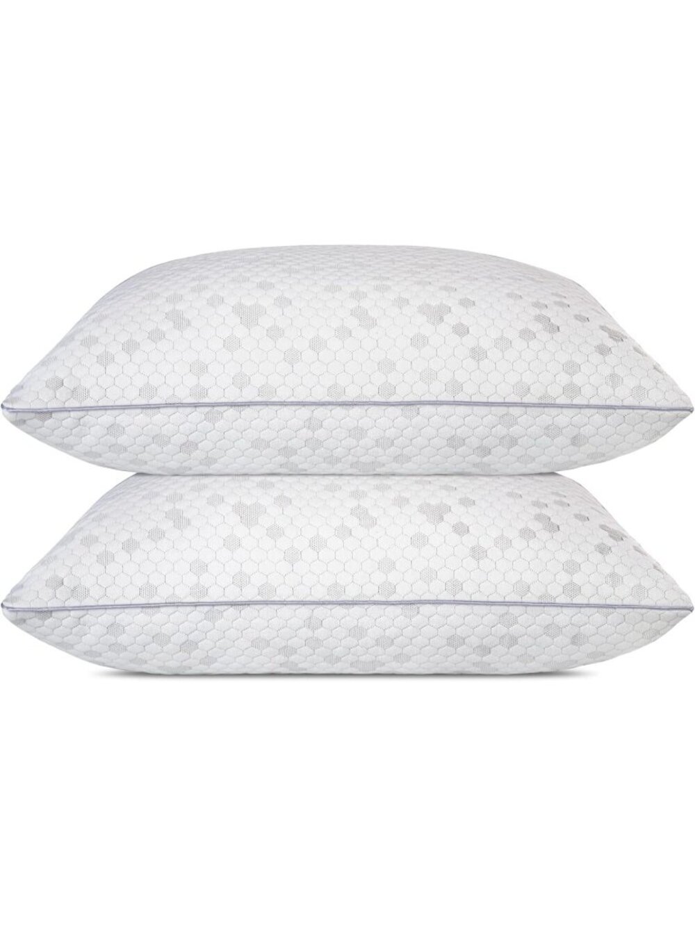 〽️Shredded Memory Foam Pillows Medium Firm King Size Pillows 2 Pack Couples Bed